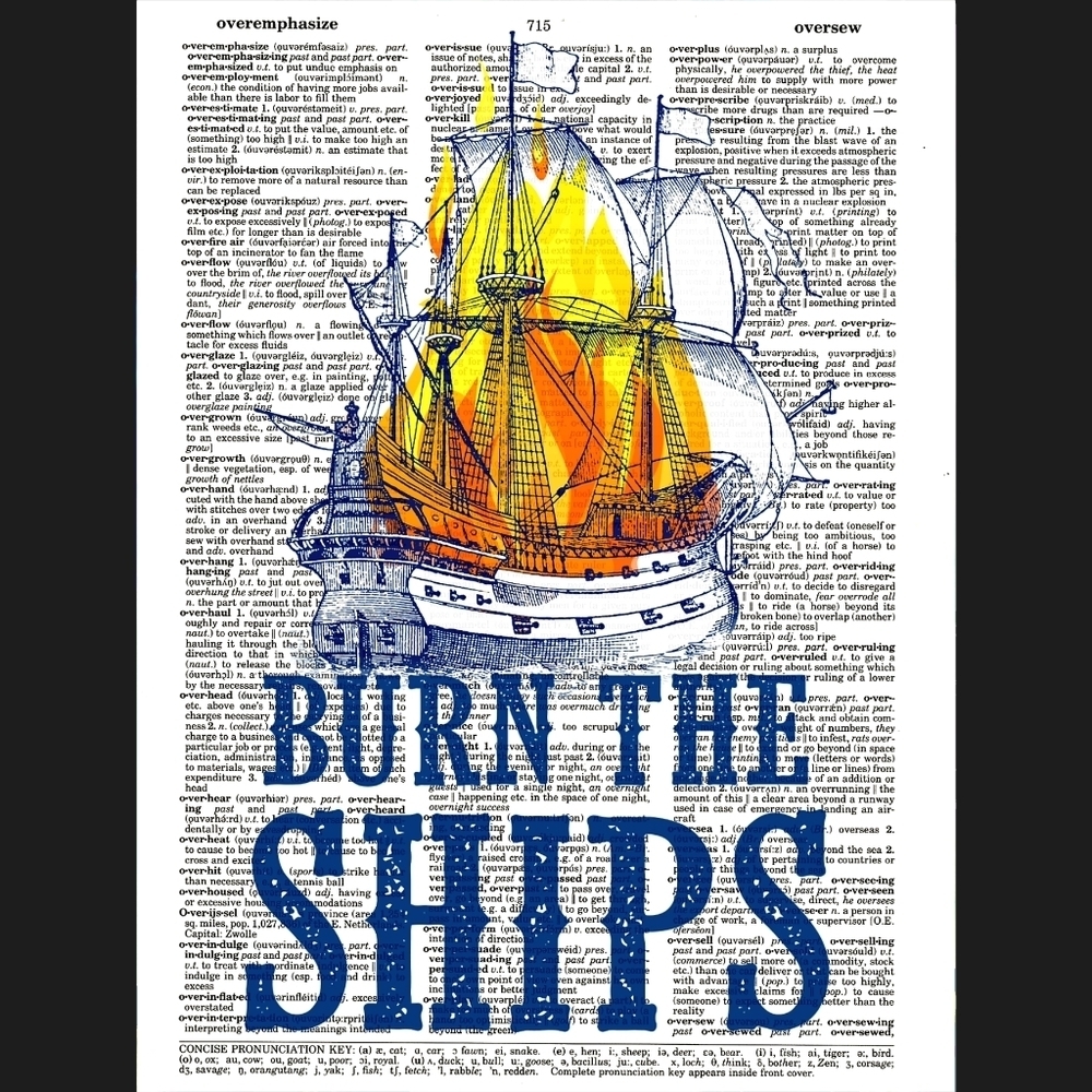 Nautical Ocean Ships Vintage Dictionary Art Print